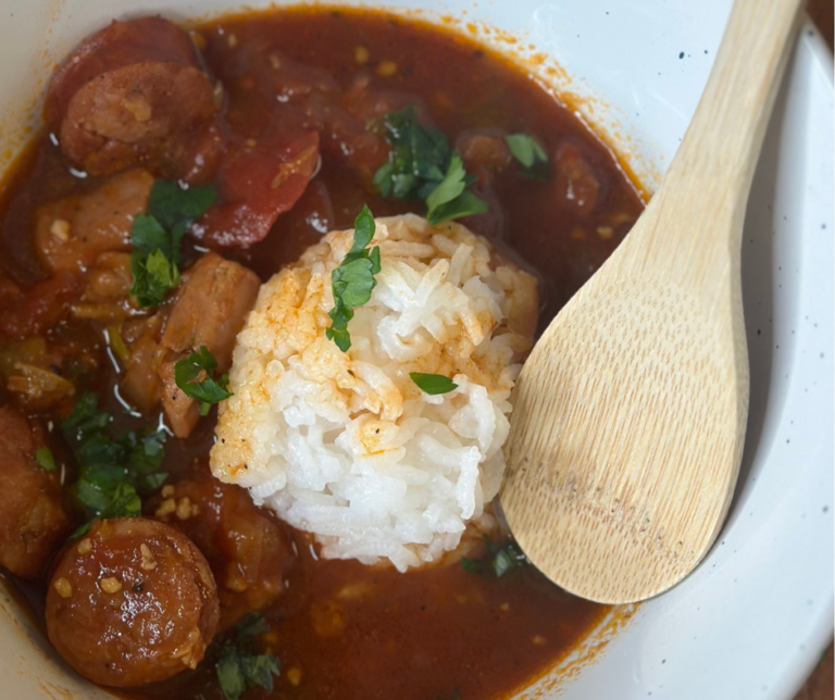 Jambalaya Soup-andouille sausage-chicken-rice-southern- southern cuisine- comfort meal